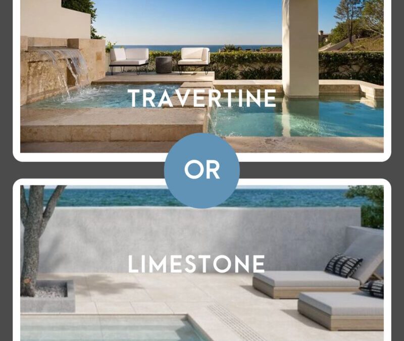 Travertine vs Limestone – Best tiles for the poolside
